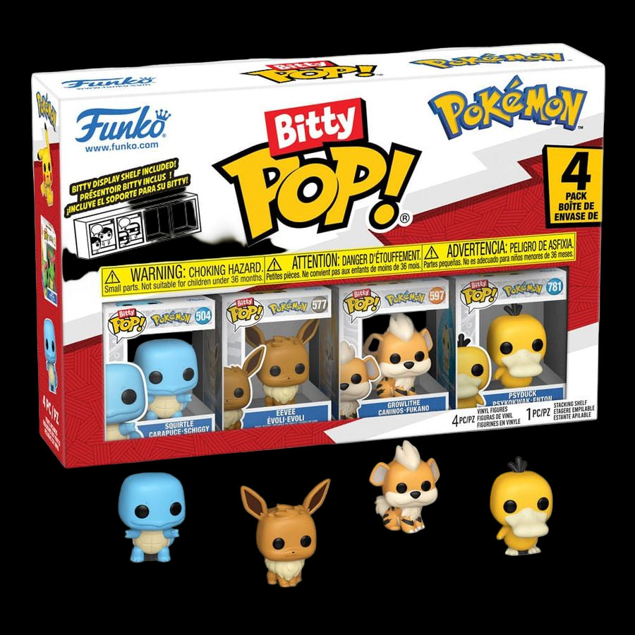 Funko 81135 - Bitty POP - Pokémon - Serie 4 - 4er Pack CardBroz