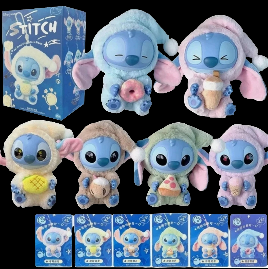 Stitch Eat Something Before Sleep Serie Blind box Plüsch Puppe Anhänger Mystery Box CardBroz.de