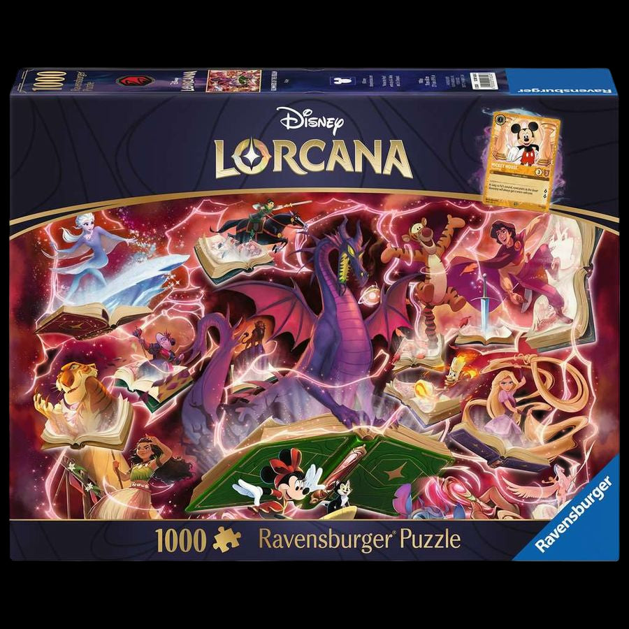 Disney Lorcana - Glimmers of the Realm: Ruby - Puzzle 1000 Teile CardBroz