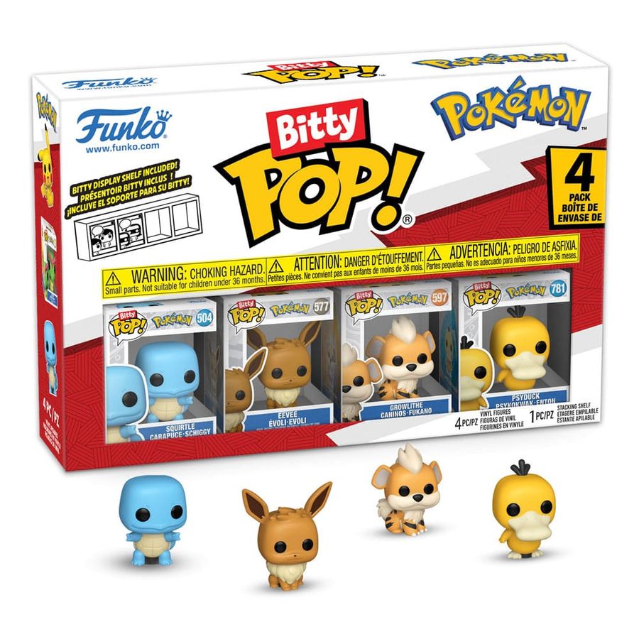 Funko 81135 - Bitty POP - Pokémon - Serie 4 - 4er Pack CardBroz