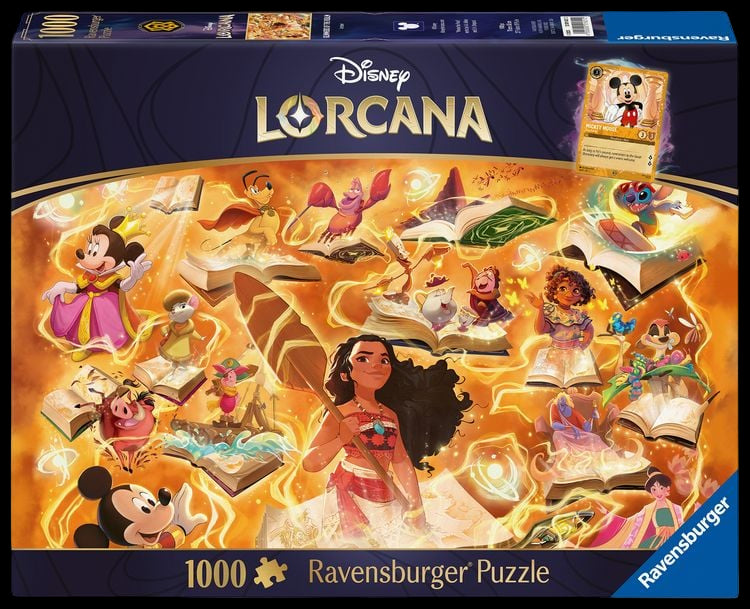Disney Lorcana - Glimmers of the Realm: Amber - Puzzle 1000 Teile CardBroz