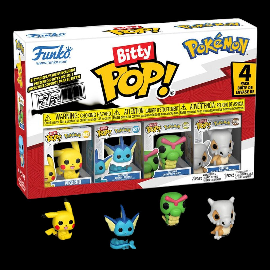 Funko 81132 - Bitty POP - Pokémon - Serie 1 - 4er Pack CardBroz
