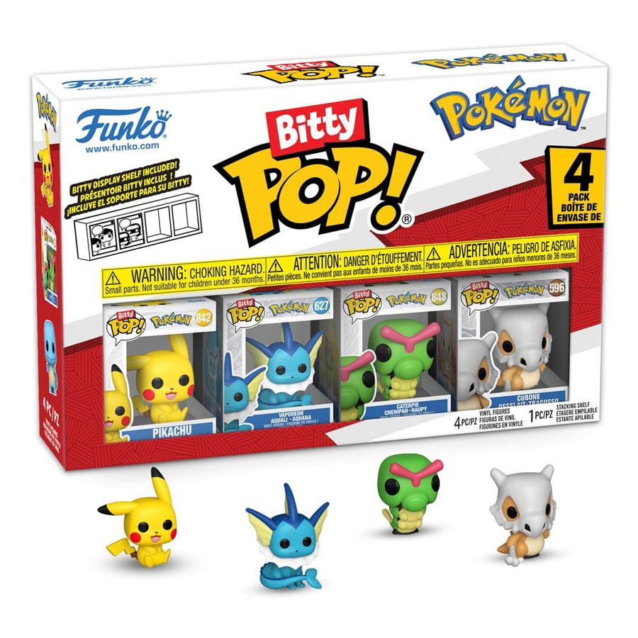 Funko 81132 - Bitty POP - Pokémon - Serie 1 - 4er Pack CardBroz