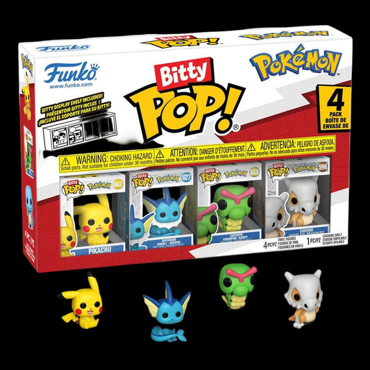 Funko 81132 - Bitty POP - Pokémon - Serie 1 - 4er Pack CardBroz