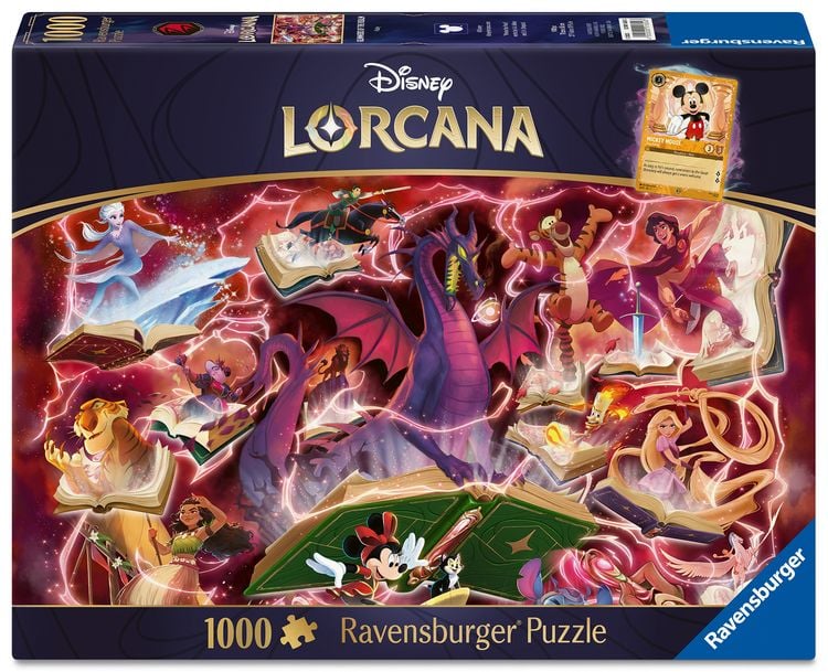 Disney Lorcana - Glimmers of the Realm: Ruby - Puzzle 1000 Teile CardBroz