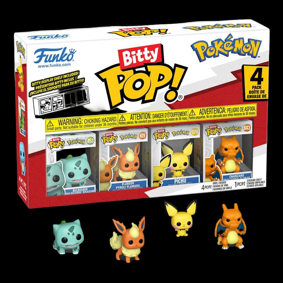 Funko 81134 - Bitty POP - Pokémon - Serie 3 - 4er Pack CardBroz