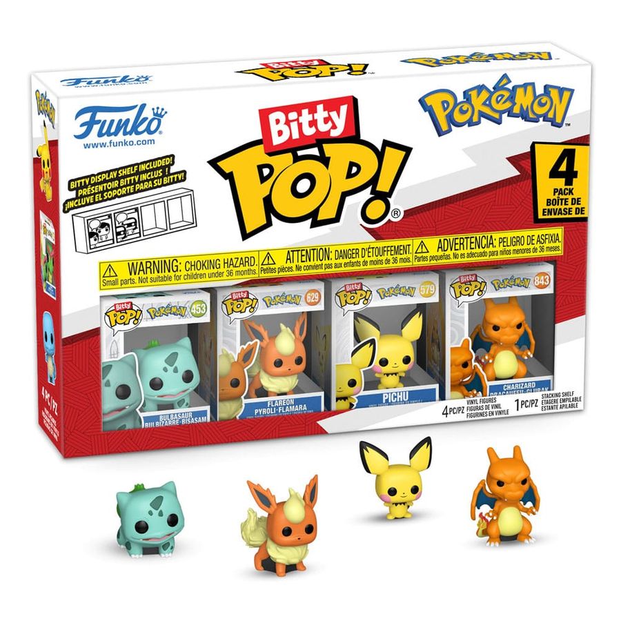 Funko 81134 - Bitty POP - Pokémon - Serie 3 - 4er Pack CardBroz