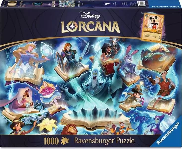 Disney Lorcana - Glimmers of the Realm: Sapphire - Puzzle 1000 Teile CardBroz