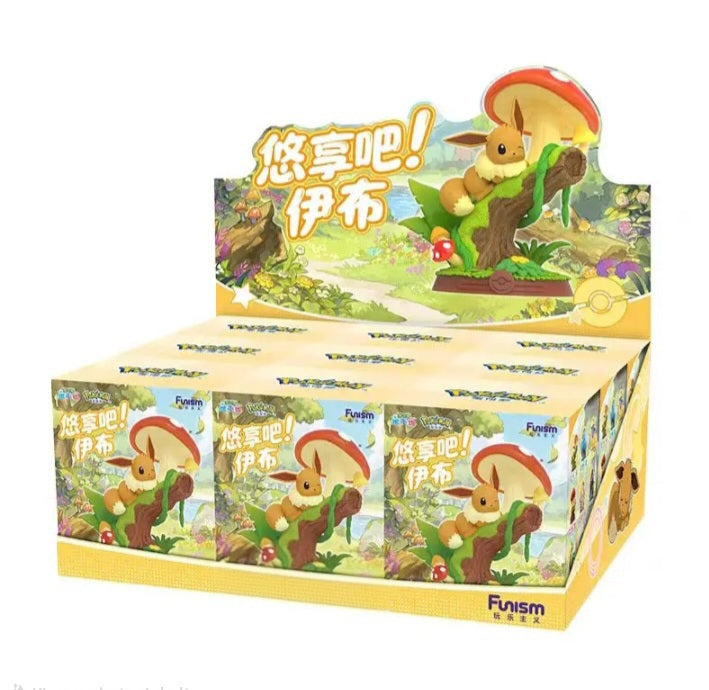 Funusim 2026 Neu Japan Anime Actionfiguren Pokemoned Eevee Blind Box V3 Kawaii CardBroz